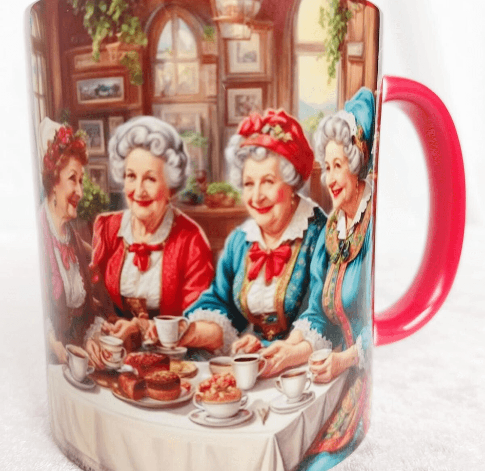 Gıybet vintage baskı büyük boy kupa