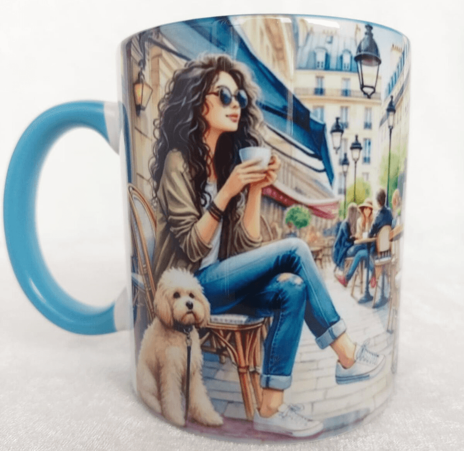 Huzur vintage baskı büyük boy kupa