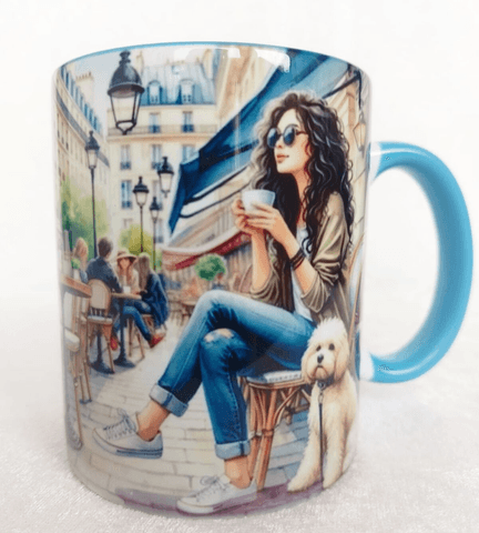 Huzur vintage baskı büyük boy kupa