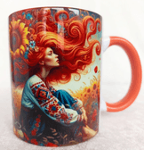 Vintage tasarım büyük boy kupa