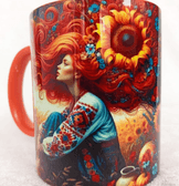 Vintage tasarım büyük boy kupa