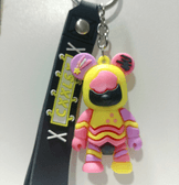 Renkli sevimli ayıcık model4  silikon lüks anahtarlık çanta aksesuar