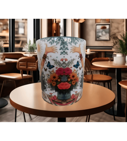 Huzur vintage baskı büyük boy kupa