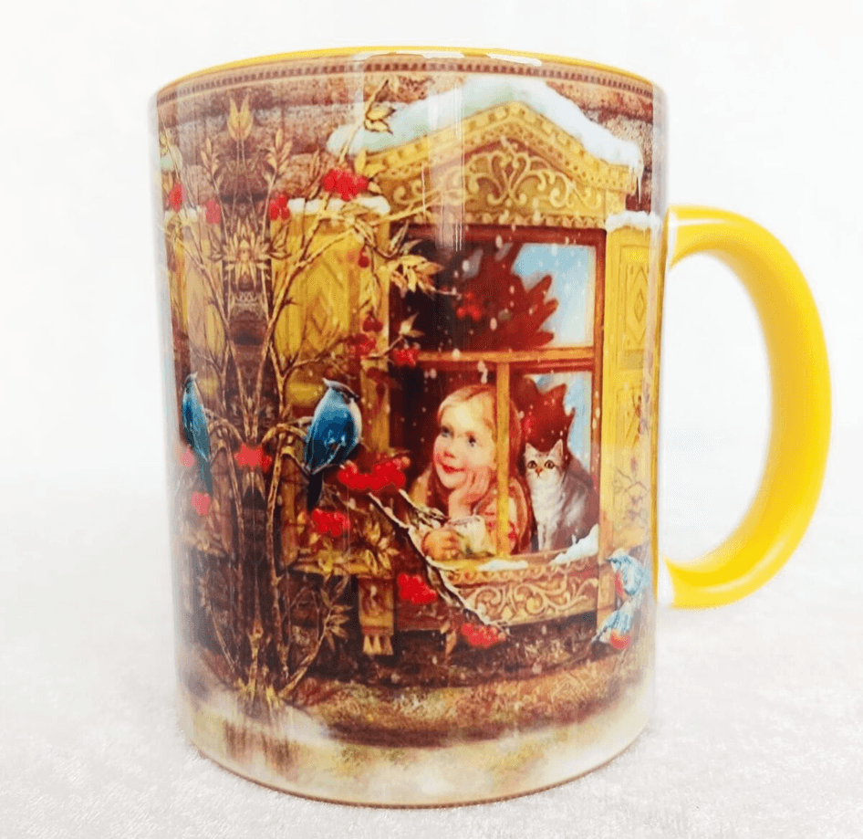 Vintage tasarım büyük boy kupa