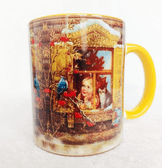 Vintage tasarım büyük boy kupa