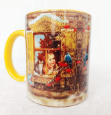 Vintage tasarım büyük boy kupa