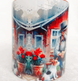 Büyük aşk vintage baskı büyük boy kupa