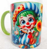 Sevimli Palyaço büyük baskı büyük boy kupa