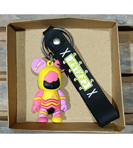 Renkli sevimli ayıcık model4  silikon lüks anahtarlık çanta aksesuar