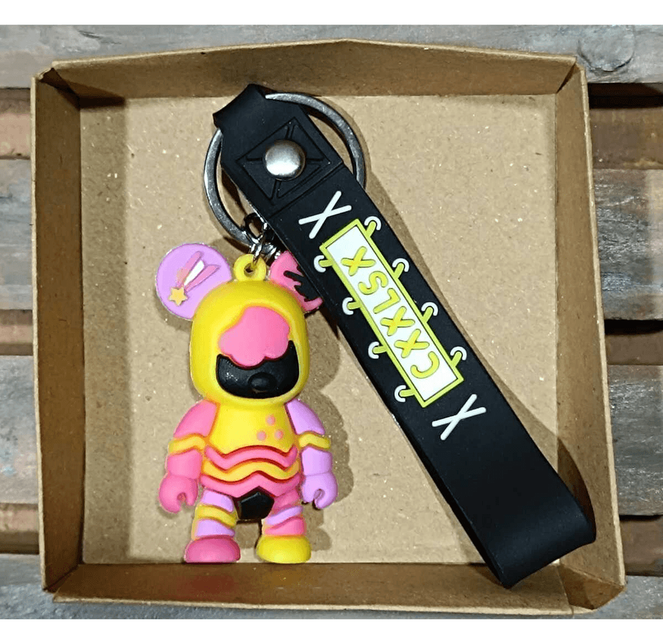 Renkli sevimli ayıcık model4  silikon lüks anahtarlık çanta aksesuar