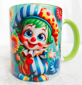 Sevimli Palyaço büyük baskı büyük boy kupa