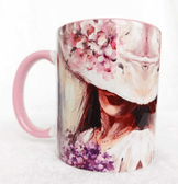 VIntage baskı büyük boy kupa