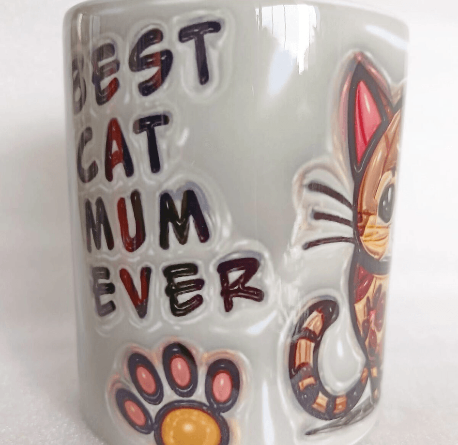 Cat Mum Büyük Boy Porselen Kupa