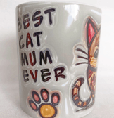 Cat Mum Büyük Boy Porselen Kupa