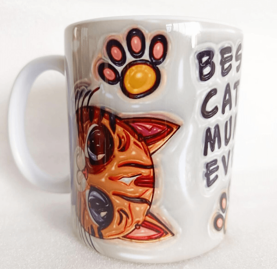 Cat Mum Büyük Boy Porselen Kupa