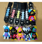 Renkli sevimli ayıcık model4  silikon lüks anahtarlık çanta aksesuar