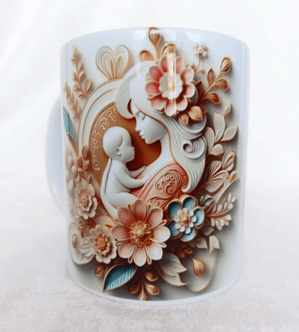 Annem 3D baskı büyük boy kupa