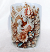 Annem 3D baskı büyük boy kupa