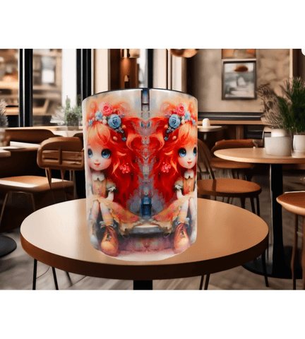 Sevimli minikler vintage baskı büyük boy kupa