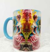 Vintage tasarım büyük boy kupa