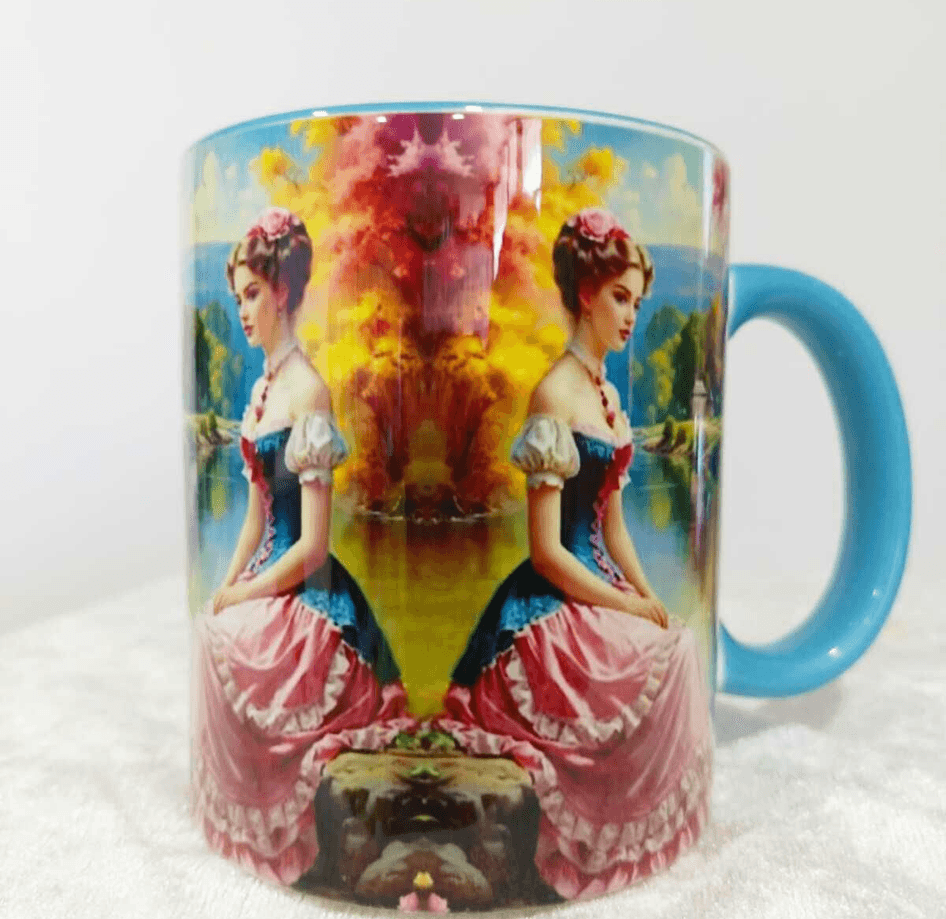 Vintage tasarım büyük boy kupa