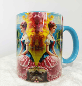 Vintage tasarım büyük boy kupa