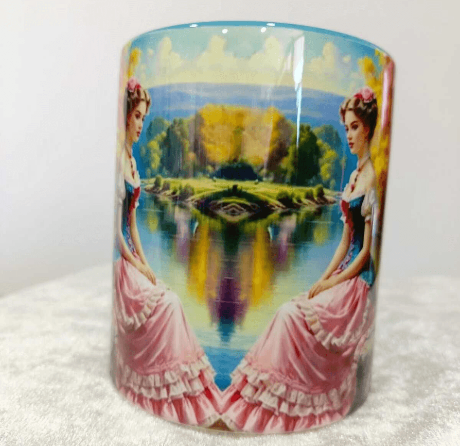 Vintage tasarım büyük boy kupa