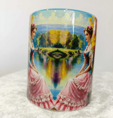 Vintage tasarım büyük boy kupa