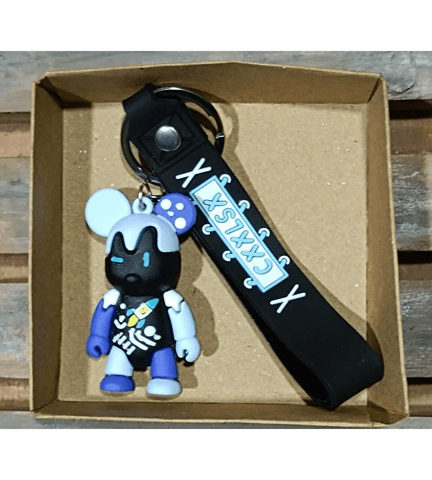 Renkli sevimli ayıcık model3  silikon lüks anahtarlık çanta aksesuar