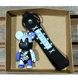 Renkli sevimli ayıcık model3  silikon lüks anahtarlık çanta aksesuar