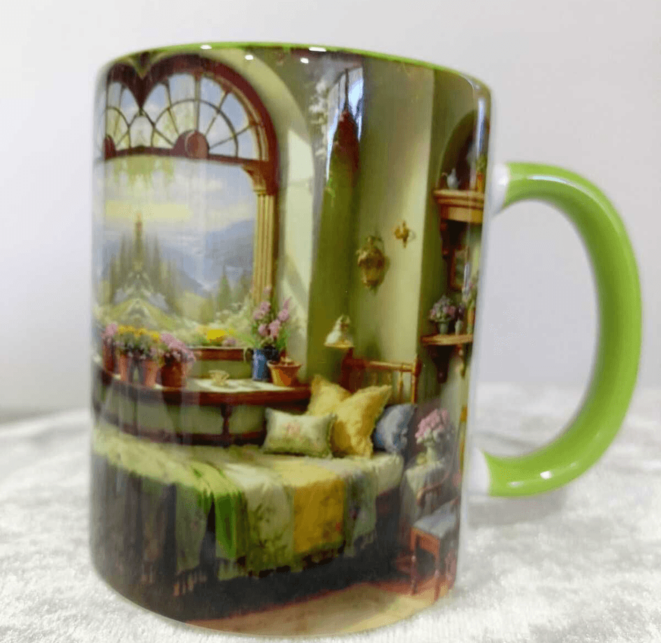 Huzur odam Vintage tasarım büyük boy kupa