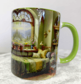 Huzur odam Vintage tasarım büyük boy kupa