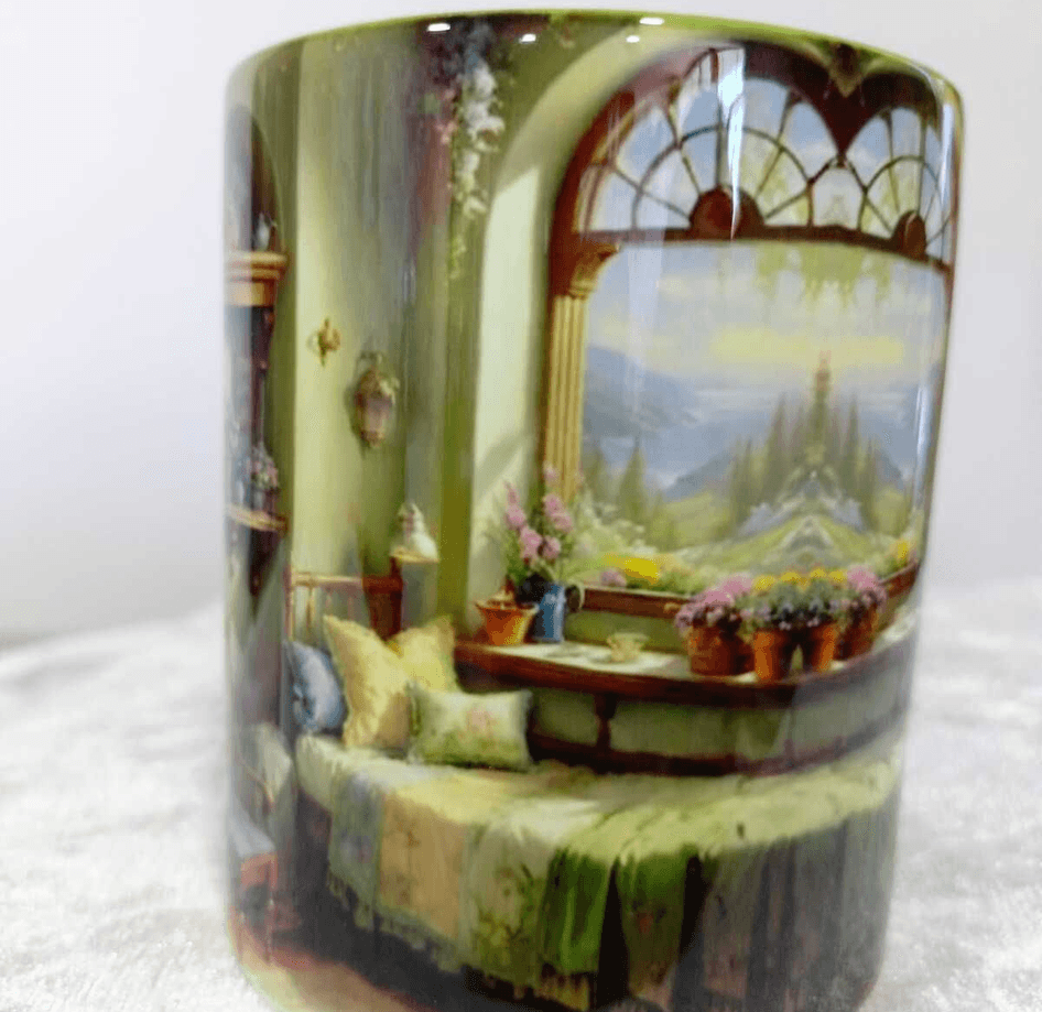 Huzur odam Vintage tasarım büyük boy kupa