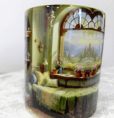 Huzur odam Vintage tasarım büyük boy kupa