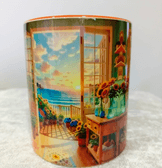 Gün batımı tasarım büyük boy kupa