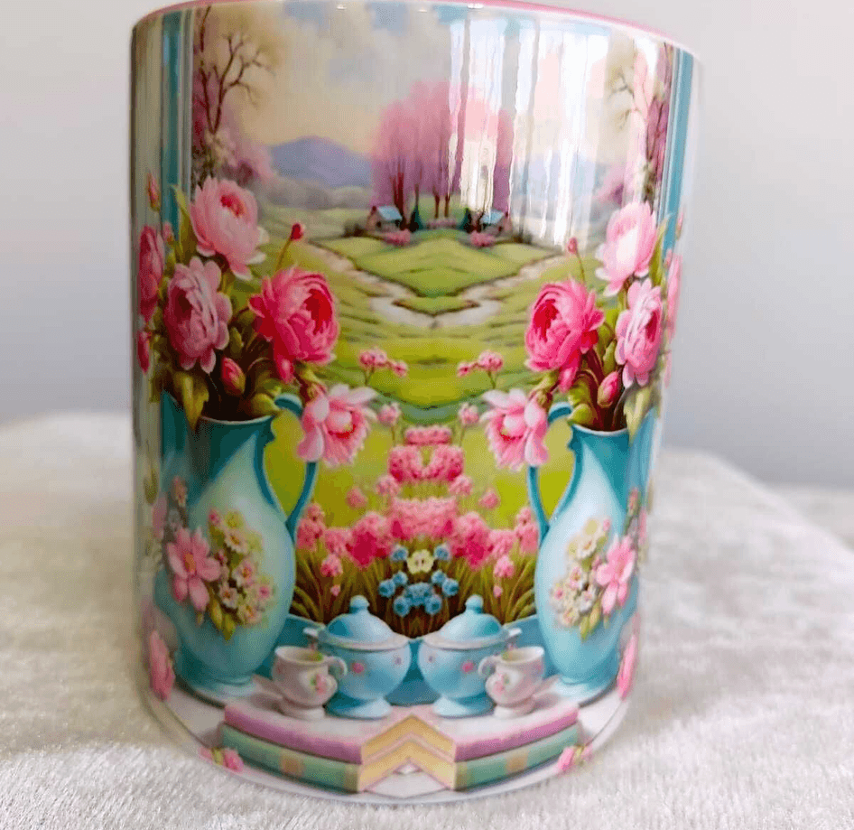 Vintage tasarım büyük boy kupa