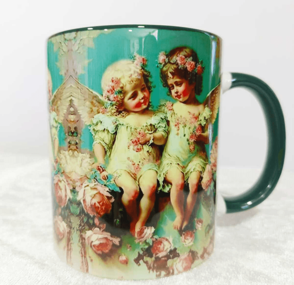 Vintage tasarım büyük boy kupa