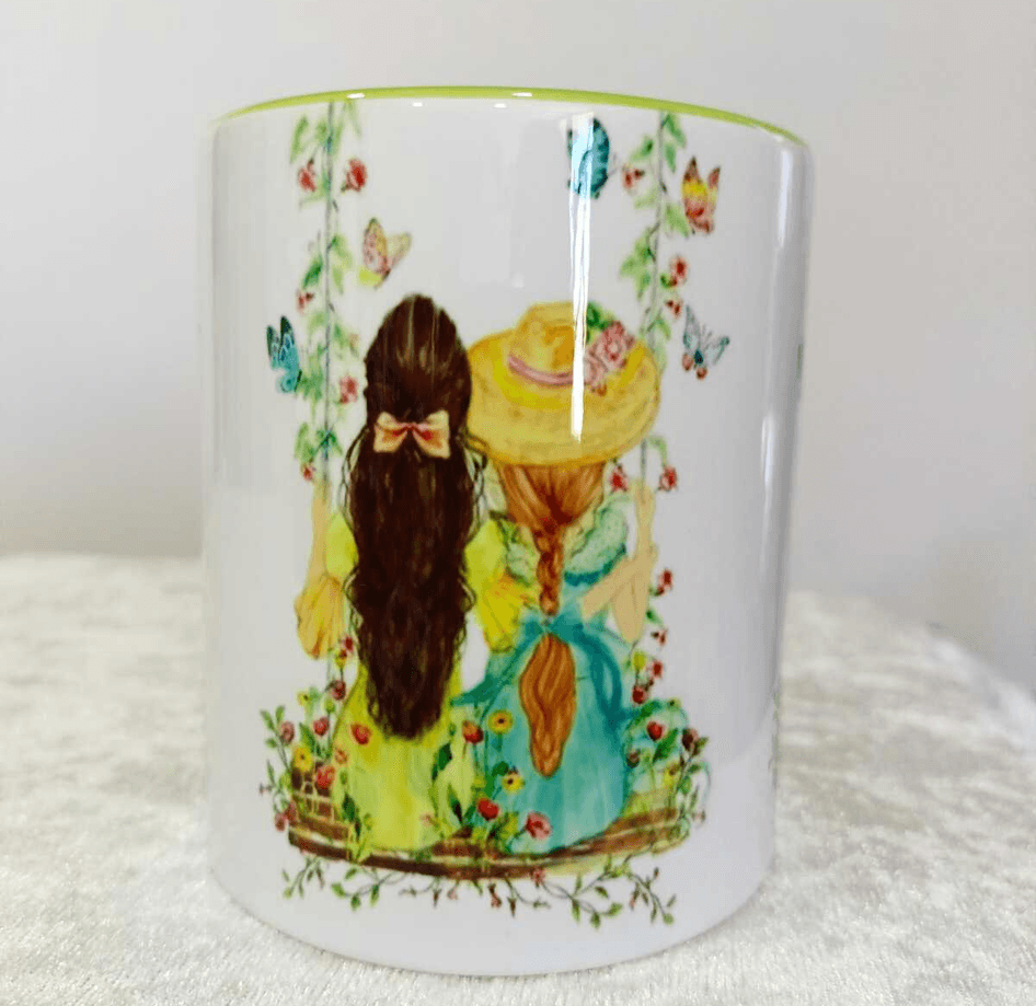 Arkadaşım Vintage tasarım büyük boy kupa