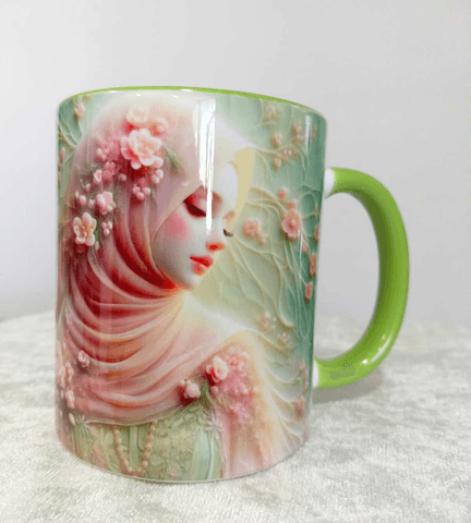 Tesettür 3D baskı büyük boy kupa