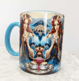 Vintage tasarım büyük boy kupa