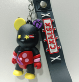 Renkli ayıcık  silikon lüks anahtarlık çanta aksesuar