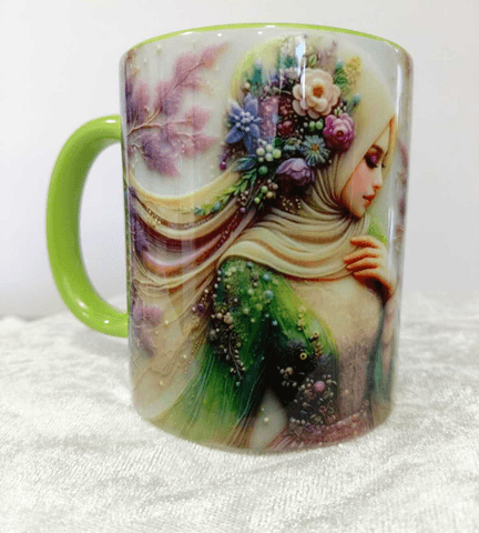 Tesettür 3D baskı büyük boy kupa