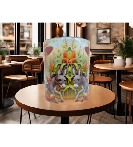 Sevimli sıpa vintage baskı büyük boy kupa