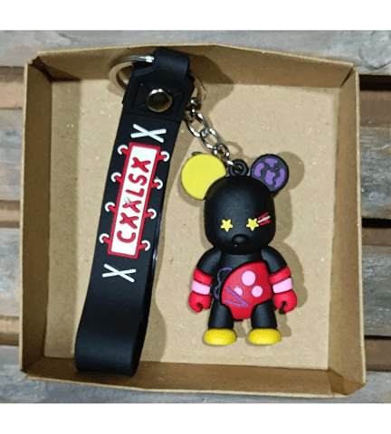 Renkli ayıcık  silikon lüks anahtarlık çanta aksesuar