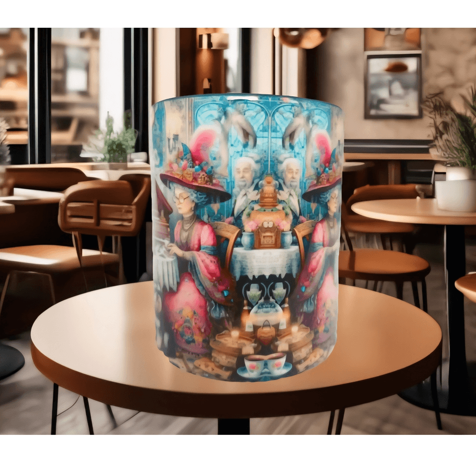 Çay saati vintage tasarım kaliteli porselen kupa