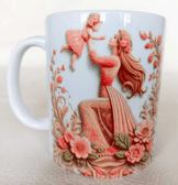 Anneler günü otantik tasarım kaliteli porselen kupa