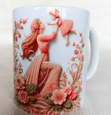 Anneler günü otantik tasarım kaliteli porselen kupa