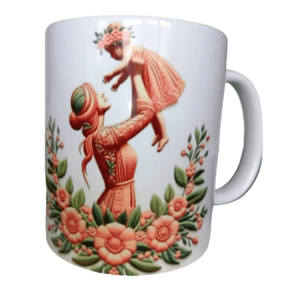 Anneler günü otantik tasarım kaliteli porselen kupa