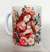 Anneler günü otantik tasarım kaliteli porselen kupa