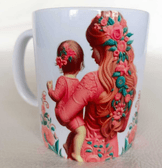 Anneler günü otantik tasarım kaliteli porselen kupa